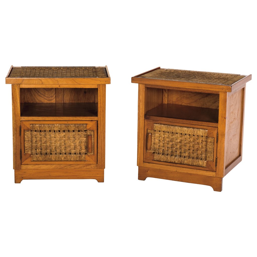 Muebles Toluca. Mexico. 1950 s. Pair of mahogany and (1 of 1)