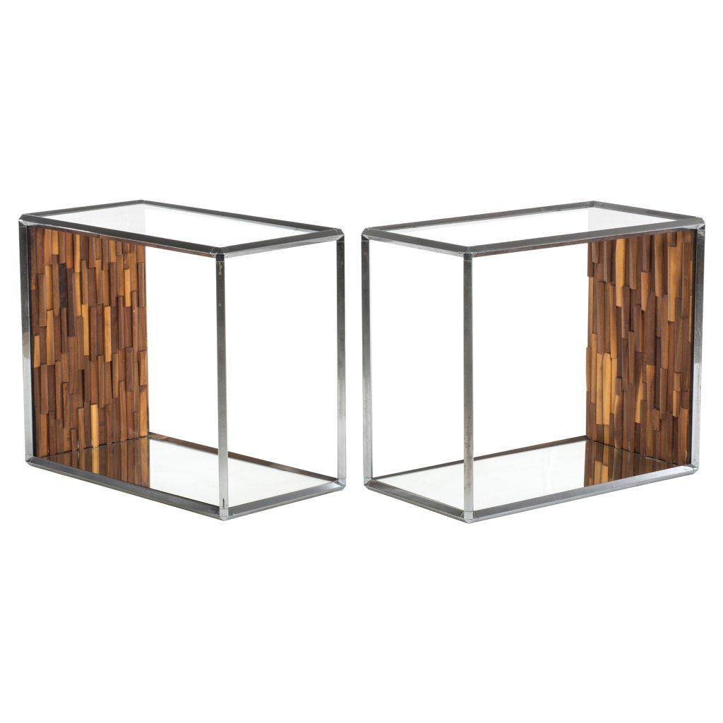 IDEA Furniture. Mexico. 1970 s. Pair of chromed metal, (1 of 1)