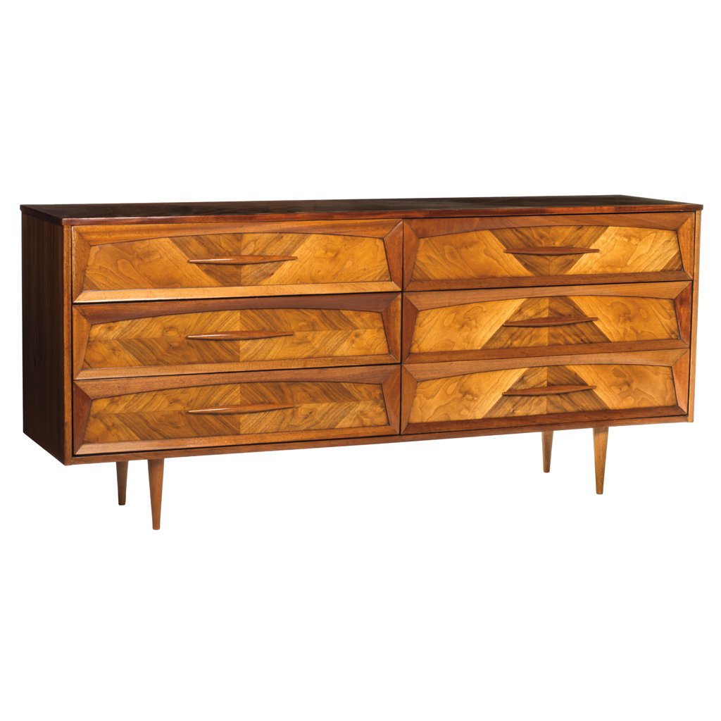 Michael Van Beuren. 1950 s. Mahogany chest of 6 (1 of 1)