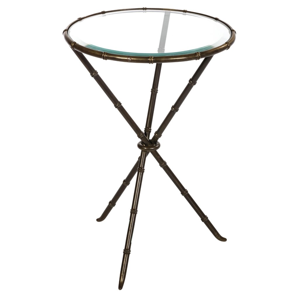 Arturo Pani. 1950 s. Patinated bronze and beveled glass (1 of 1)