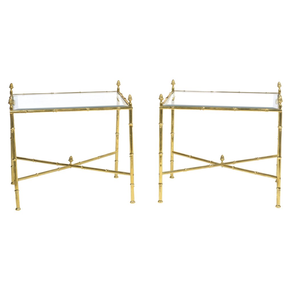 Arturo Pani. 1960 s. Pair of bronze and glass (1 of 1)