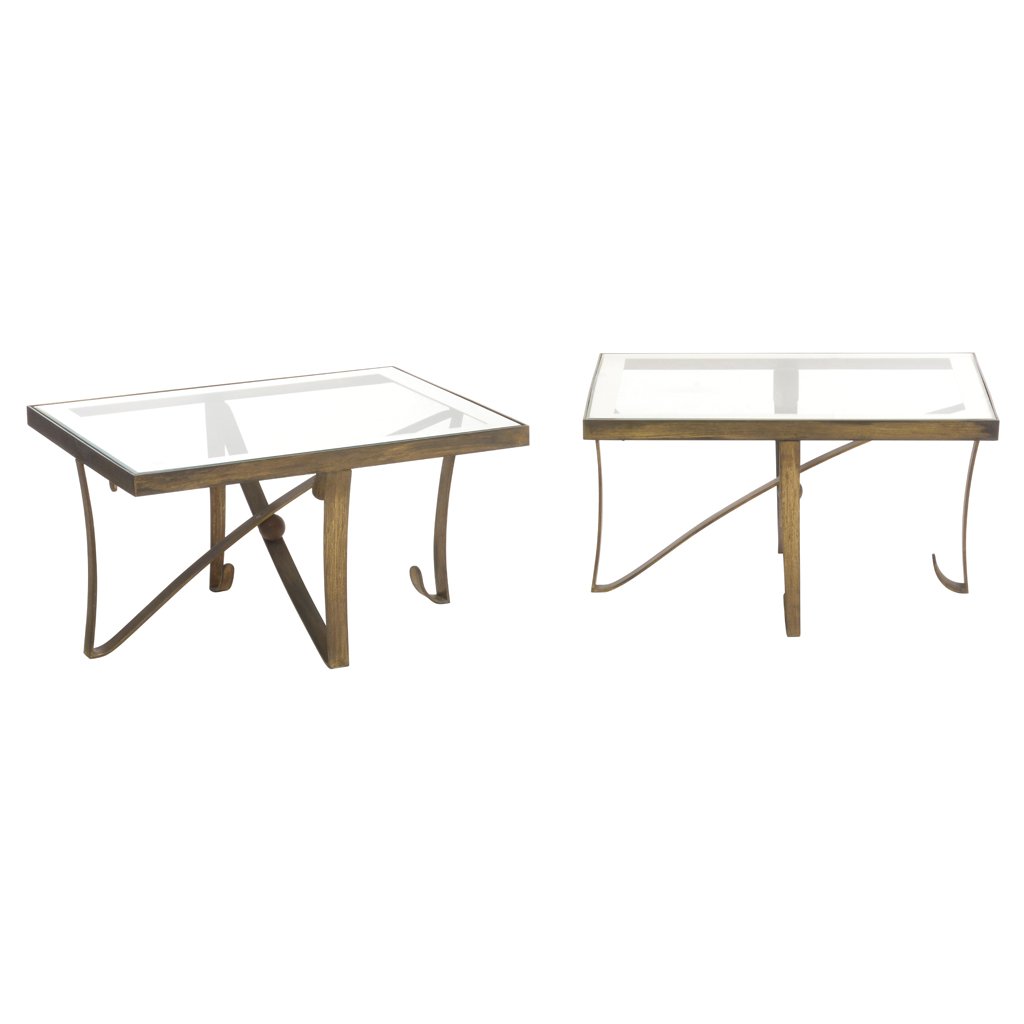 Arturo Pani. 1960 s. Pair of bronze and beveled glass (1 of 1)