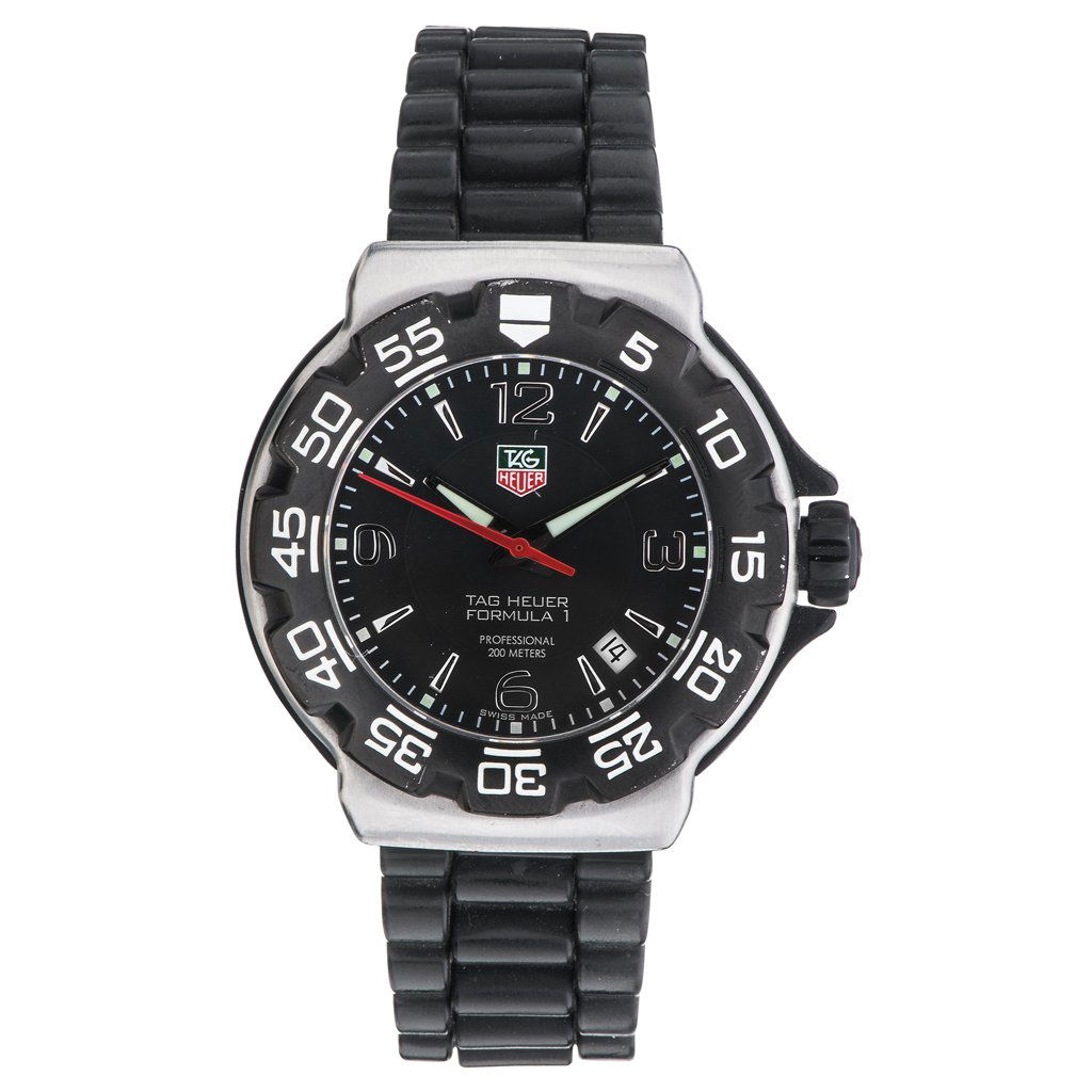 A  TAG HEUER FORMULA 1 WRISTWATCH. STEEL CASE AND (1 of 1)