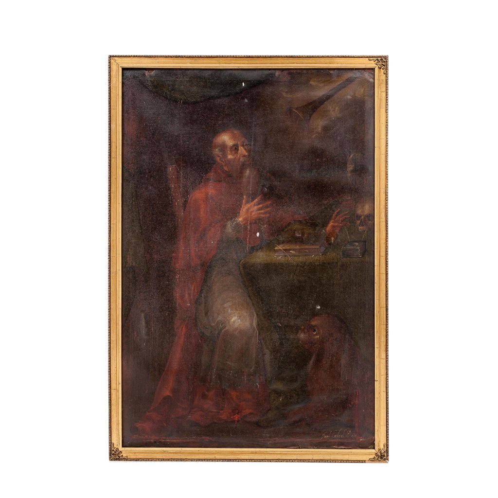 SAINT JEROME. MEXICO, LATE 18th CENTURY. Oil on canvas. (1 of 1)