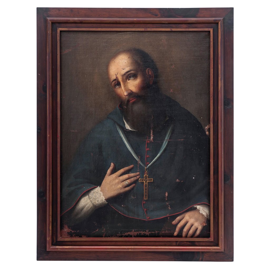 SAINT FRANCIS DE SALES. MEXICO, EARLY 19th CENTURY. Oil (1 of 1)