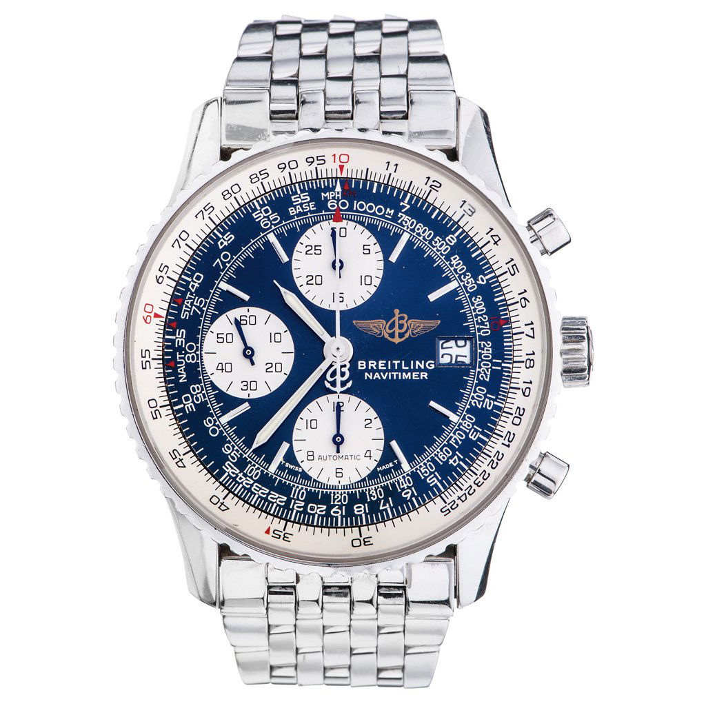 BREITLING NAVITIMER wristwatch. Steel case and (1 of 1)