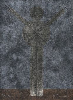 RUFINO TAMAYO, Hombre II, 1981, Signed, Mixografia 2 / (1 of 1)