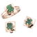 A 14K yellow gold ring and pair of stud earrings set