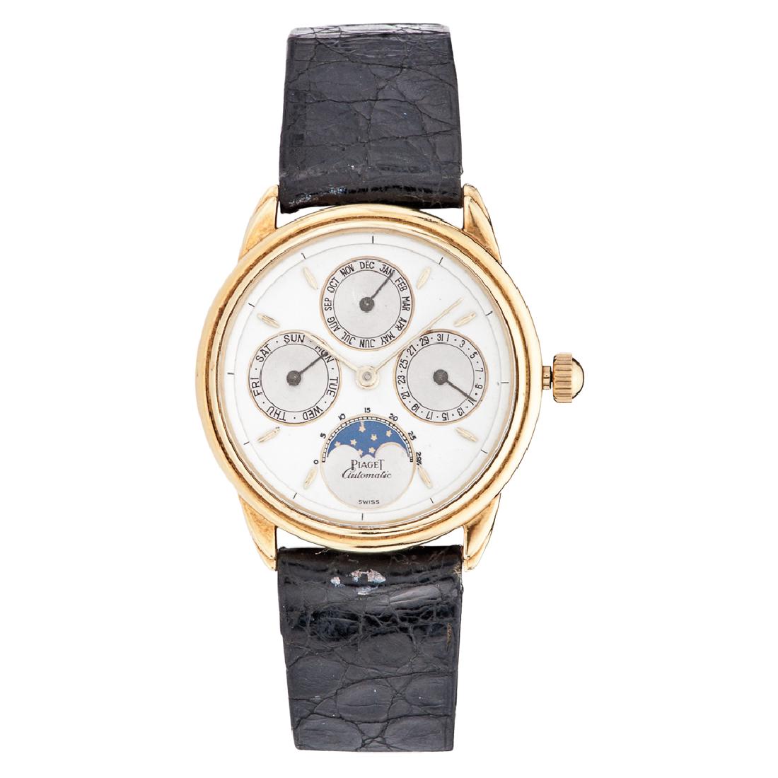 PIAGET MOONPHASE TRIPLE DATE wristwatch. 18K yellow (1 of 1)