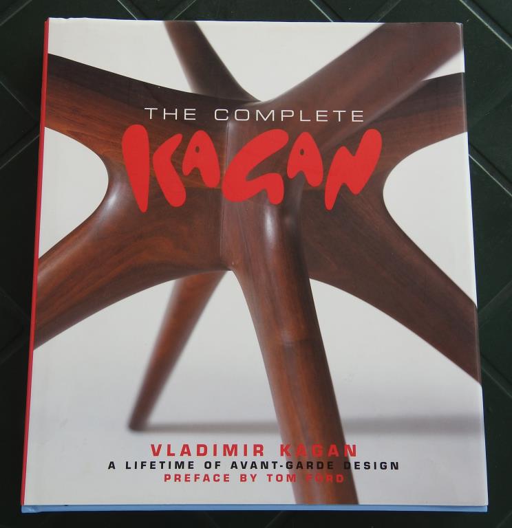 The Complete Kagan Book signed by Vladimir Kagan: This edition of the book came along with the bank merger collection and is signed along with a personal note and drawing by Vladimir Kagan. In good condition.