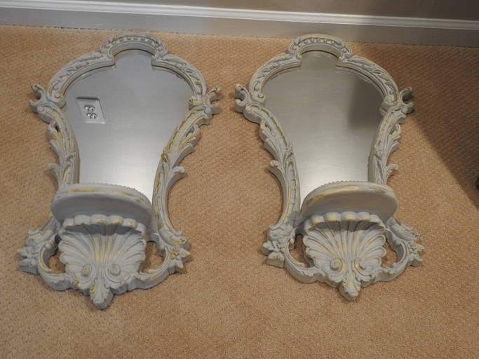 Pr. Of French Style Wall Mirror Brackets