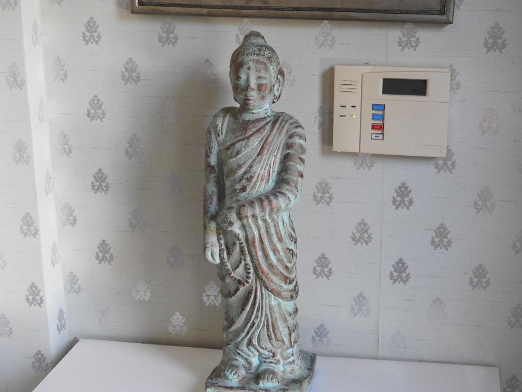 Two Piece Indian Statue & Mirror (1 of 4)