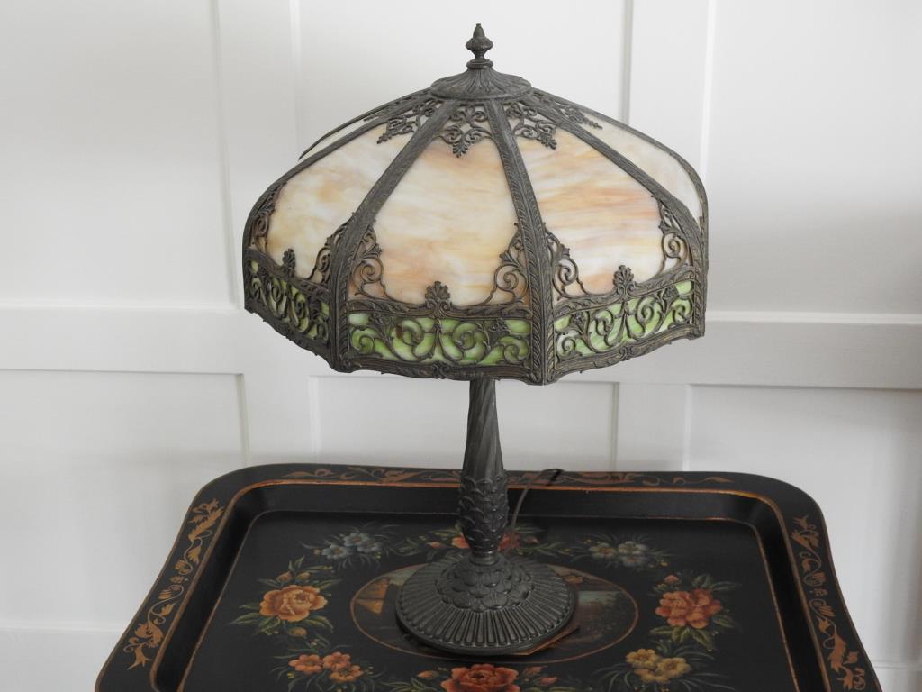 Bradley And Hubbard Style Panel Lamp (1 of 4)