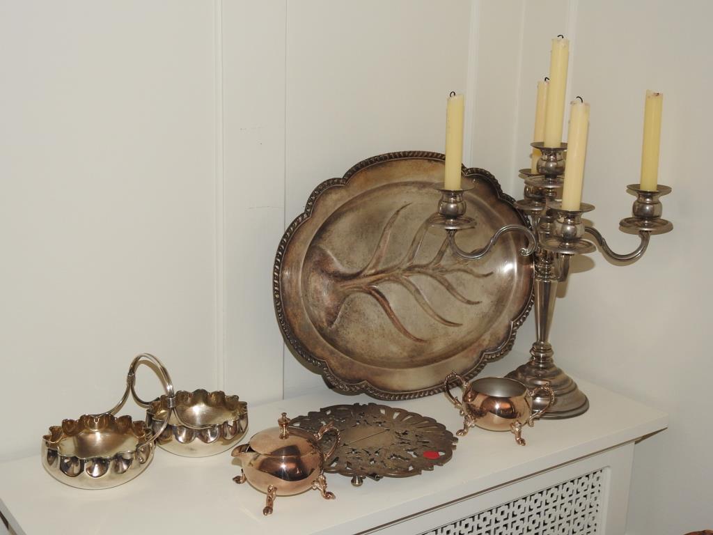 Six Piece Silver Plate Lot (1 of 4)