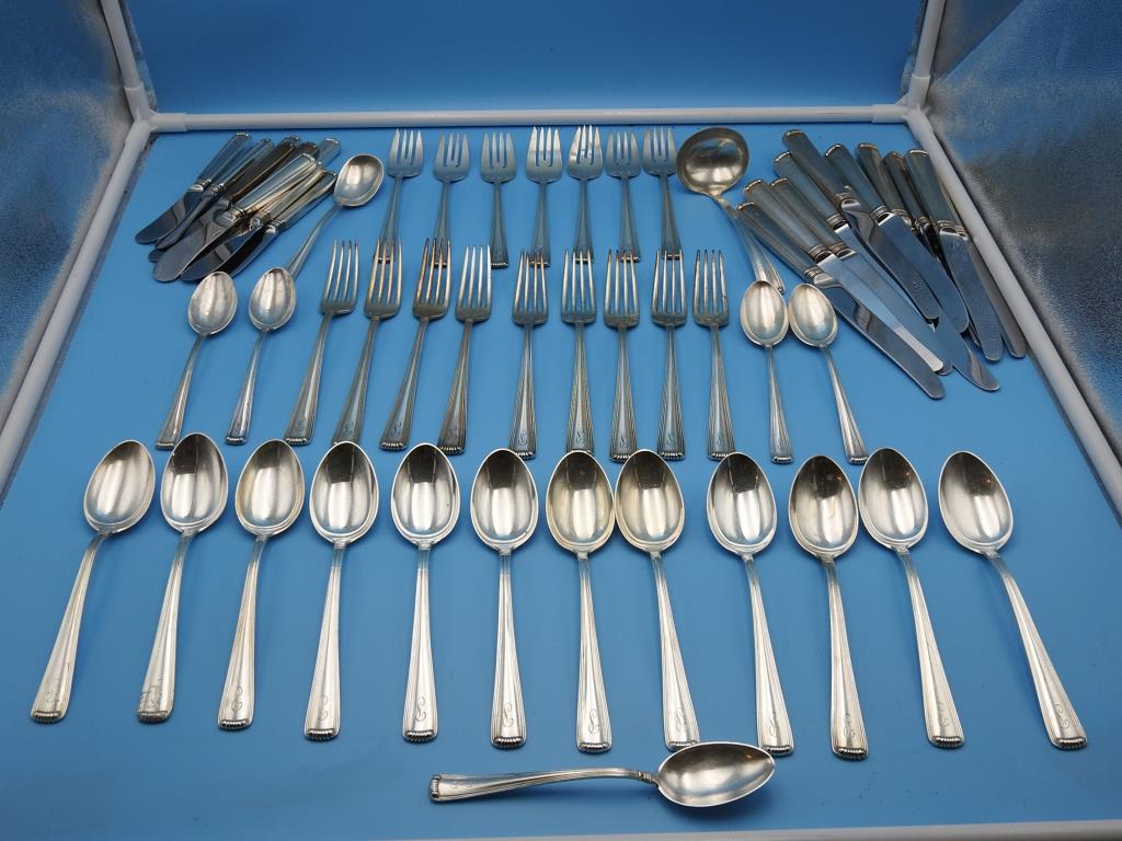 Fifty Four Pc. Sterling Silver "Wilburs" Flatwear (1 of 11)