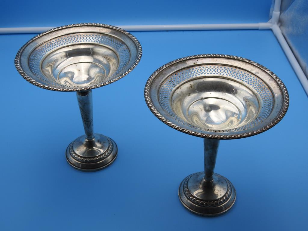 Pair Of Sterling Silver Weighted Compotes (1 of 5)