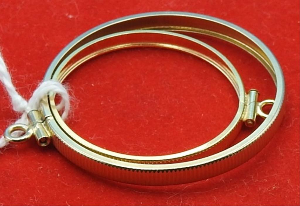 Two 14kt Gold Coin Holders (1 of 2)