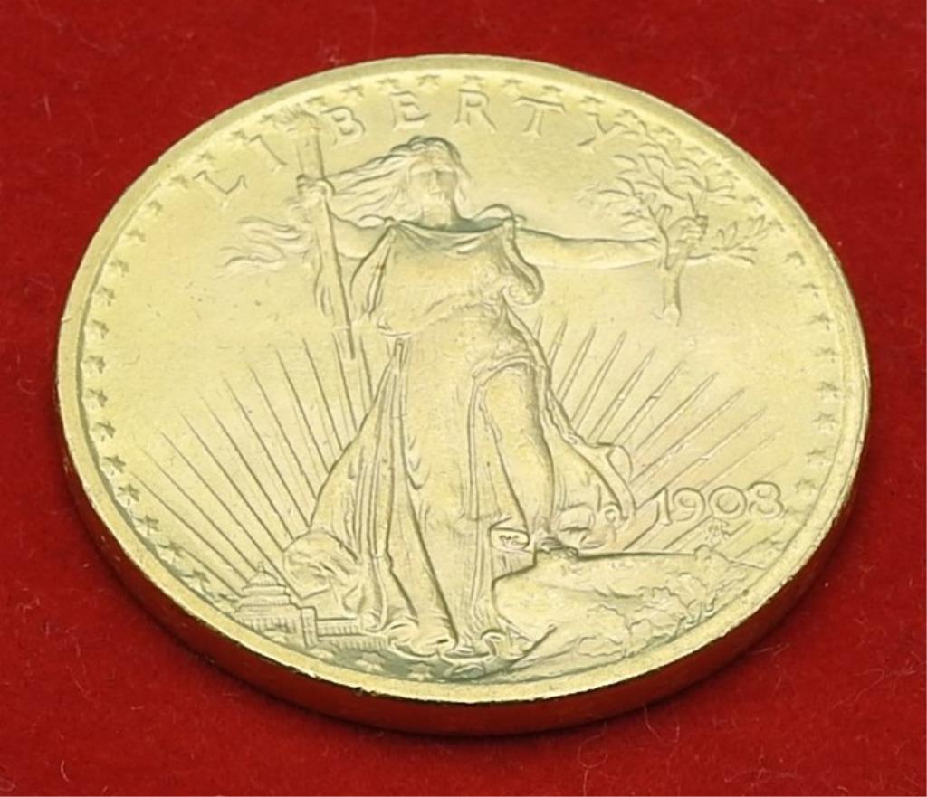 1908 $20 U.S. Gold Coin (1 of 2)