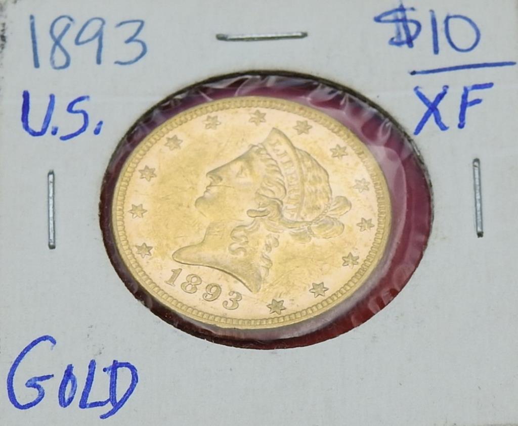 1893 $10 U.S. Gold Coin (1 of 2)