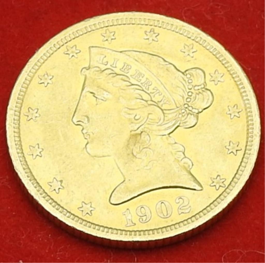 1902-S $5 U.S. Gold Coin (1 of 2)