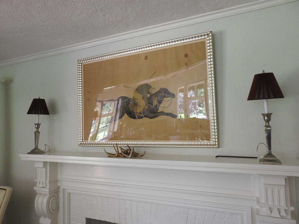 Pair Of Silver Plated Candle Stick Lamps (1 of 3)