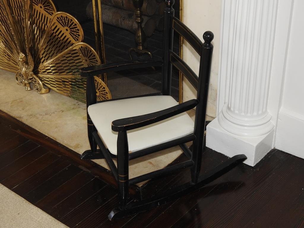 Pair Of Primitive Child Rockers: Pair of primitive child rockers in good condition.