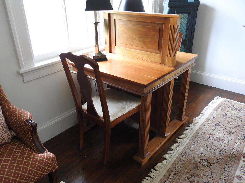 Library Double Sided Desk And Chairs (1 of 3)