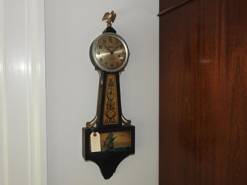 Banjo Clock: Banjo clock in as-found condition.
