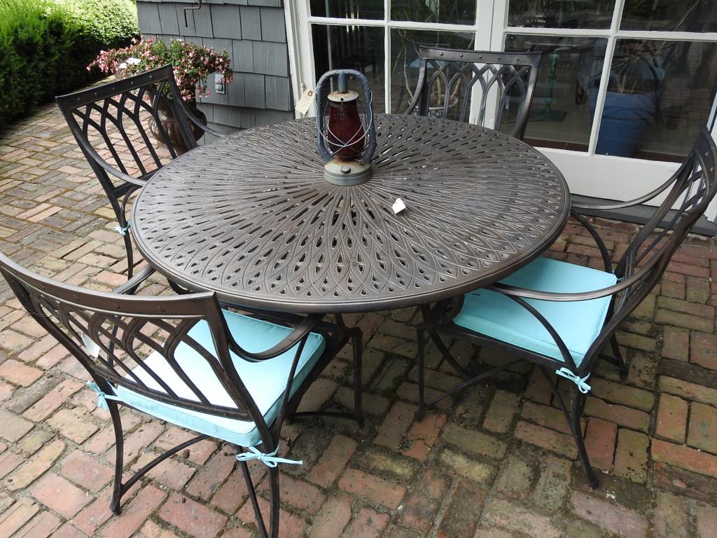 Five Piece Gothic Outdoor Dining Set (1 of 5)