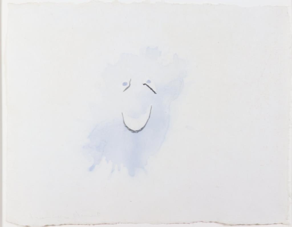 FRANCESCO CLEMENTE ARTWORK: Francesco Clemente abstract artwork. Artwork is glazed, matted and has a contemporary wood frame. Artwork is in good condition, is signed in the lower left. Measurements are 20 3/4"x26 1/2".