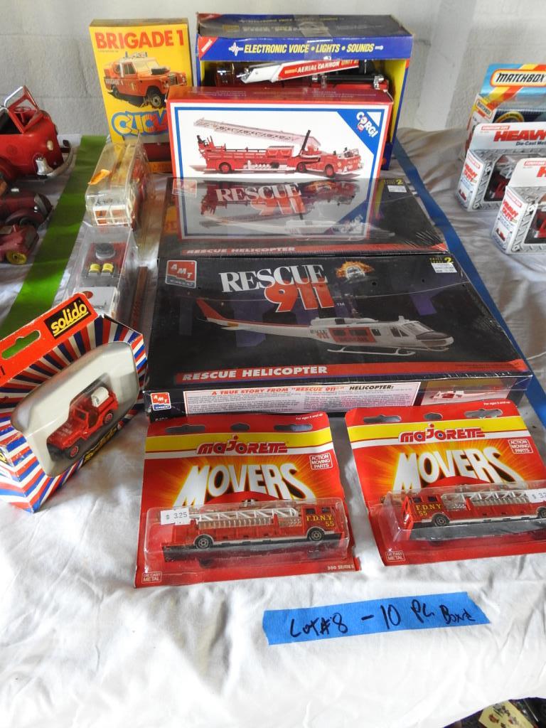 10 PC. BOXED FIRE TOY LOT (1 of 5)