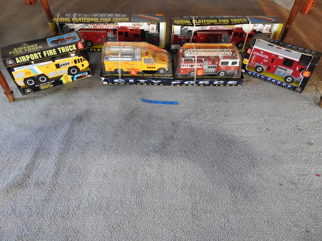 6 PC. BOXED FIRE TRUCK  GROUP (1 of 3)