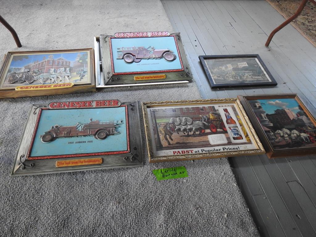 GROUP OF FIREMAN WALL ART (1 of 8)