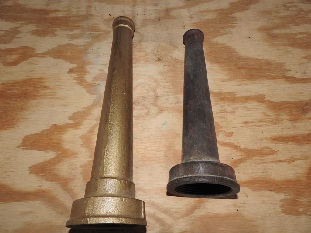 2 VINTAGE FIRE NOZZLES (1 of 4)