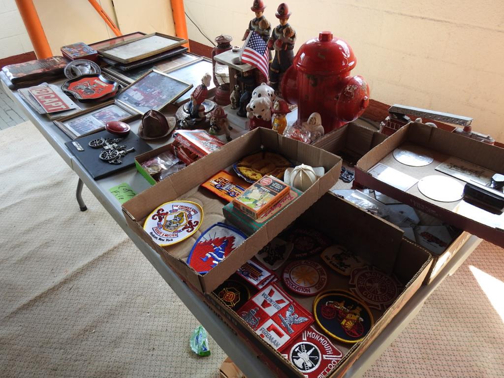 FIREMAN MEMORABILIA: All items in as found condition. Everything is being sold as-is. Many lots have large quantities of items. Please read the terms of the auction carefully to establish pick-up and payment options. This