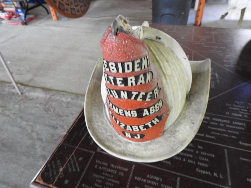 FIRE HELMET WHITE ELIZABETH, NJ (1 of 9)
