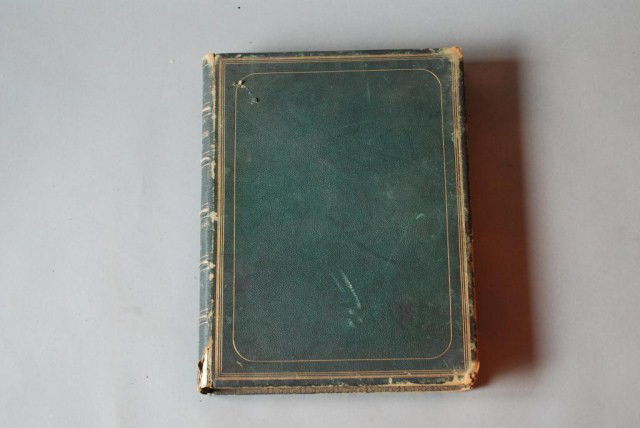 "PARADISE LOST" MILTON'S BOOK: Illustrated by Gustave Dore', edited by Robert Vaughan, D.D. , London, Cassell, Petter and Galpin, Ludgate Hill, E.C., and 596 Broadway, N.Y., in green leather with gilt decoration, 15" x 12". In good