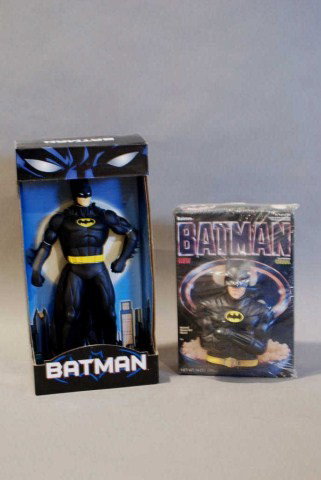2-BATMAN STATUES: 1-D.C. heroes, in box, 1-Ralston w/cereal, in box (out dated). In good condition.