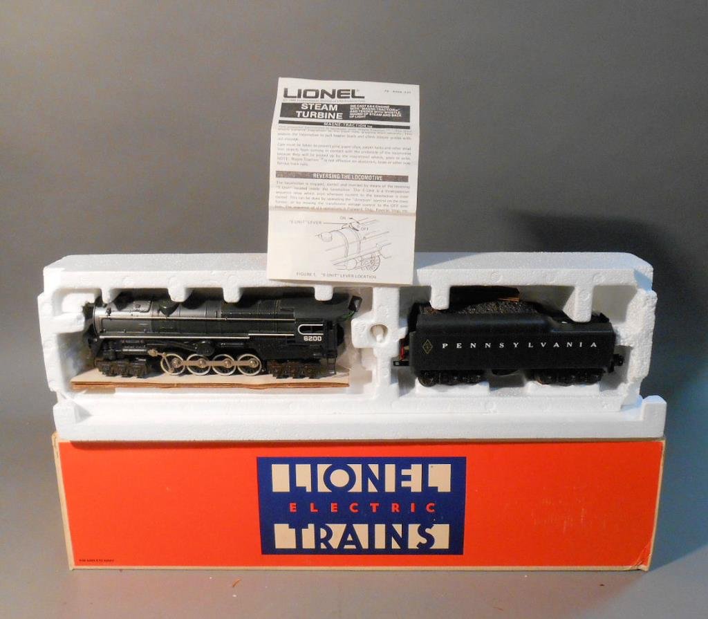 Lionel PRR Freight Set: Lionel modern era O gauge Famous American Railroad Series No.5 Pennsylvania freight set includes: #8404 6-8-6 steam locomotive & tender, #6307 PRR tank car, #6123 PRR hopper, #9456 PRR boxcar, #9476 P