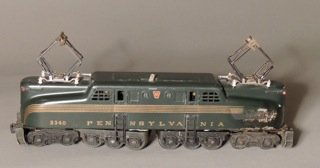 Lionel GG-1 Locomotive: Lionel postwar O gauge #2340 Pennsylvania GG-1 electric locomotive.