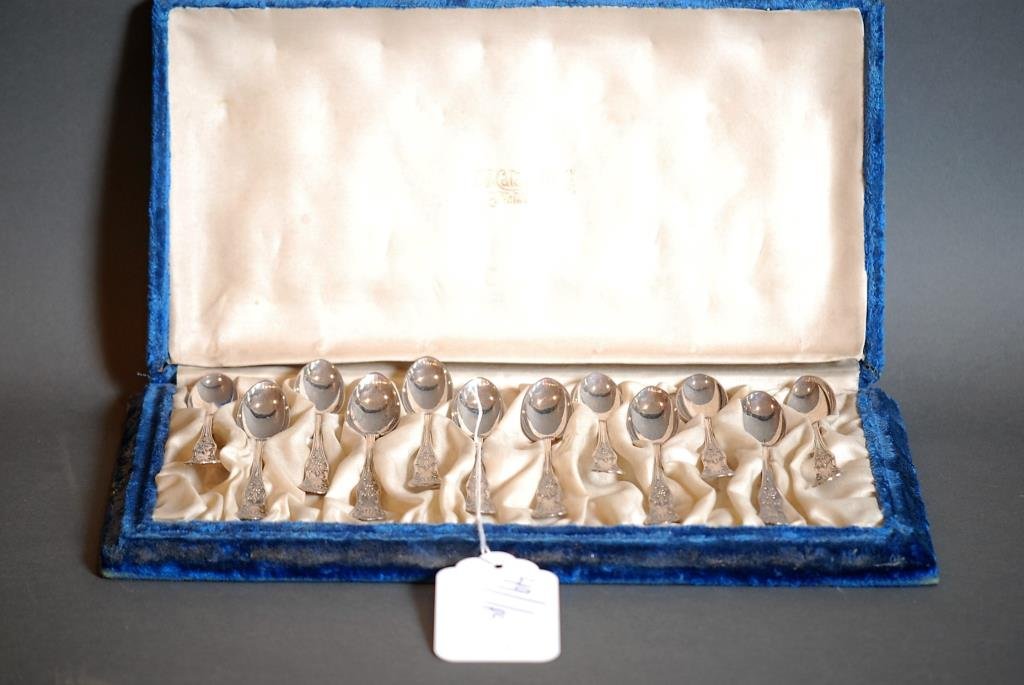 Set of 12 J.E. Caldwell S.S. Demitasse Spoons (1 of 6)