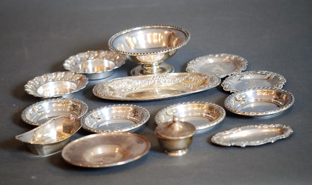 Lot of 14 Asst Pieces S.S. Tableware (1 of 2)