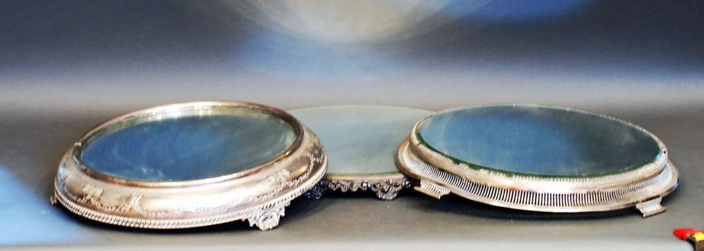 Lot of 2 S.P. Mirrored Top Plateaus (1 of 3)