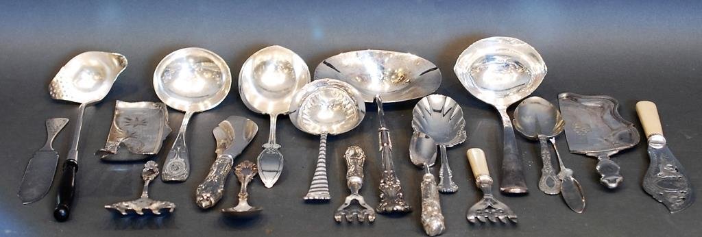 Lot of 19 Pcs Victorian & Other S.P. Flatware (1 of 5)