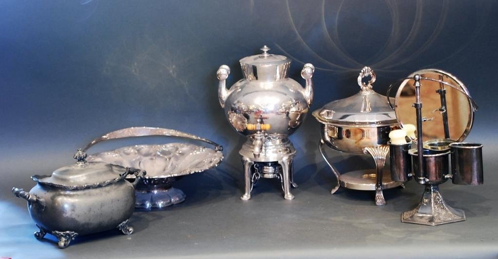 Lot of 5 Pcs Victorian & Other Silver Plate (1 of 4)