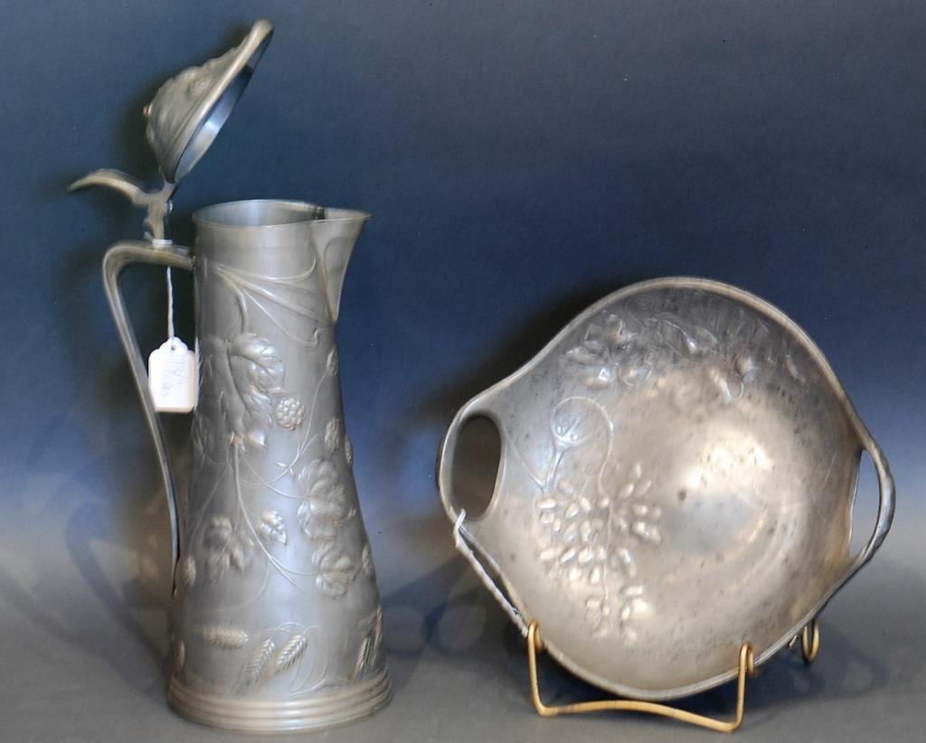 Lof of 2 Pcs Continental Pewter (1 of 2)