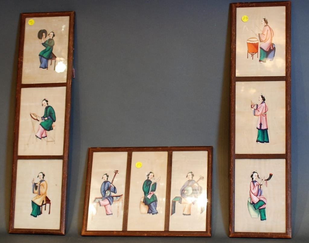3 Chinese Framed Silk Artworks (1 of 4)