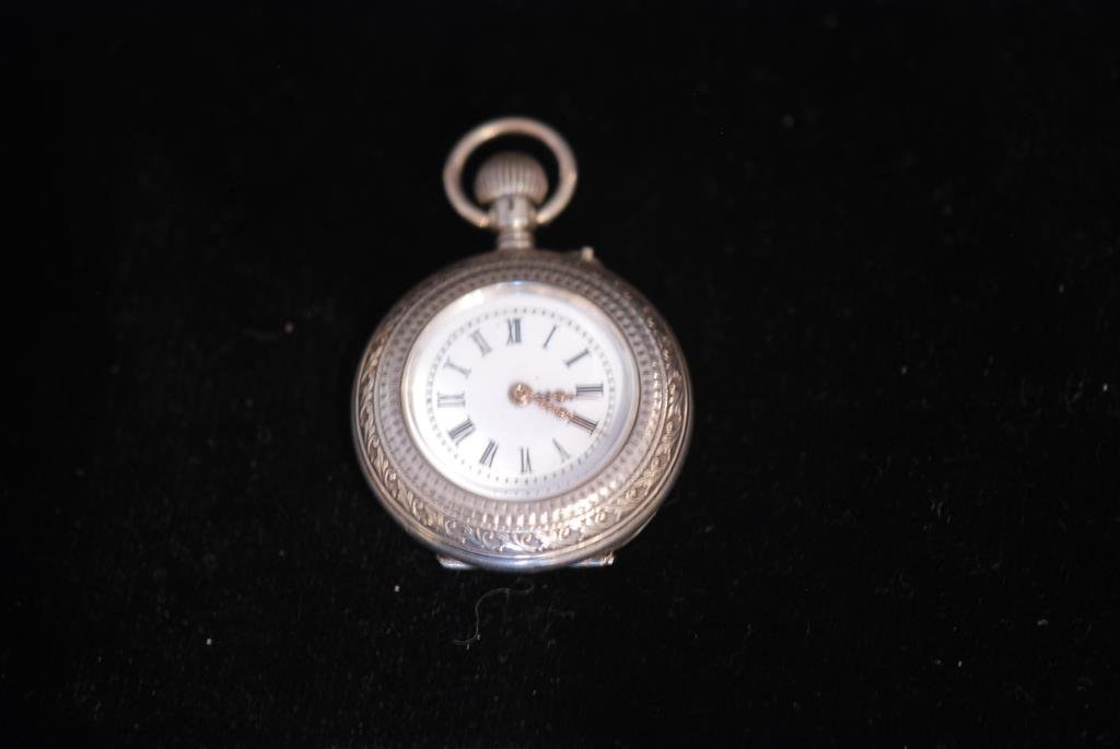 Antique .800 Silver Ladies Pocket Watch (1 of 4)