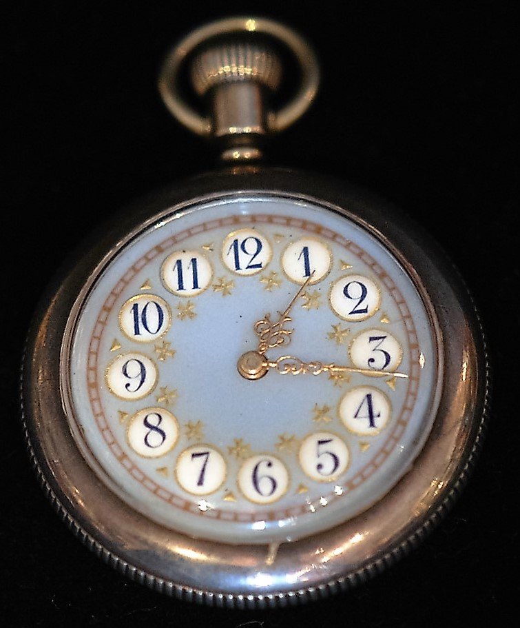 Antique S.S. Open Face Ladies' Pocket Watch (1 of 4)