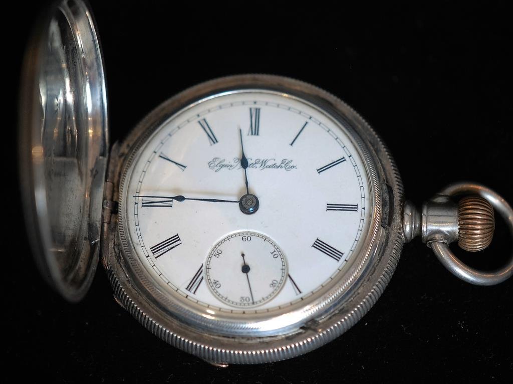 Antique Coin Silver Closed Face Pocket Watch (1 of 6)